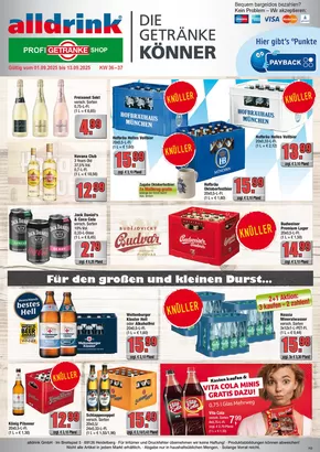 alldrink Katalog in Karlsruhe | alldrink flugblatt | 2025-08-31T00:00:00.000Z - 2025-09-13T00:00:00.000Z