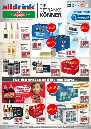 alldrink Katalog in Karlsruhe | Attraktive Sonderangebote für alle | 2025-08-31T00:00:00.000Z - 2025-09-13T00:00:00.000Z
