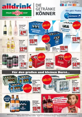 alldrink Katalog in Karlsruhe | Tolle Rabatte auf ausgewählte Produkte | 2025-08-31T00:00:00.000Z - 2025-09-13T00:00:00.000Z