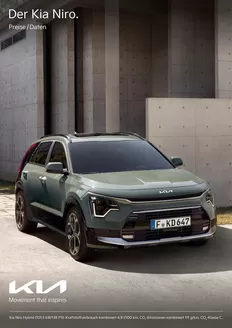 KIA Katalog in Oranienburg | KIA Niro Plug-in Hybrid | 2025-08-31T00:00:00.000Z - 2026-08-31T00:00:00.000Z