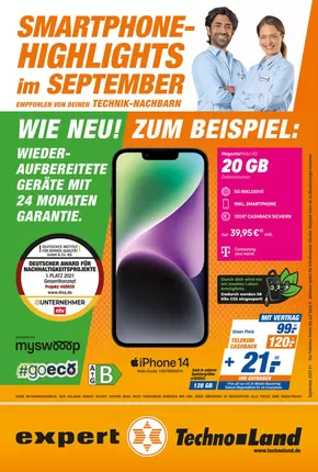 expert Techno Land Katalog in Karlsruhe | Rabatte und Aktionen | 2025-09-01T00:00:00.000Z - 2025-09-30T00:00:00.000Z