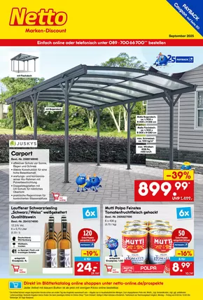 Netto Marken-Discount Katalog in Bubsheim | Online-Angebote September | 2025-09-01T00:00:00.000Z - 2025-09-30T00:00:00.000Z