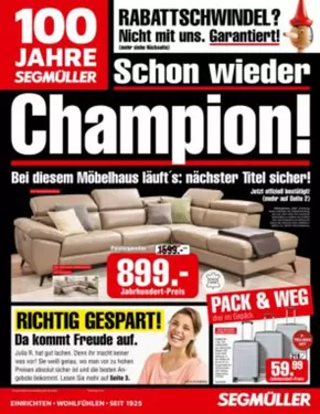 Segmüller Katalog in Stuttgart | Top-Angebote für alle Schnäppchenjäger | 2025-09-07T00:00:00.000Z - 2025-09-21T00:00:00.000Z