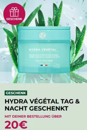 Yves Rocher Katalog in Stuttgart | Hydra Vegetal Tag & Nacht Geschenkt | 2025-09-09T00:00:00.000Z - 2025-09-22T00:00:00.000Z