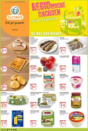 Globus Katalog in Herzogenrath | Rabatte und Aktionen | 2025-09-11T00:00:00.000Z - 2025-09-25T00:00:00.000Z