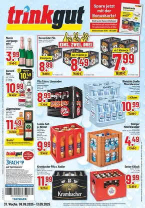 trinkgut Katalog in Bottrop | Tolles Angebot für Schnäppchenjäger | 2025-09-11T00:00:00.000Z - 2025-09-25T00:00:00.000Z