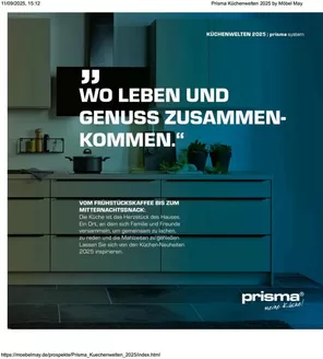 Möbel May Katalog | Wo Leben Und Genuss Zusammenkommen | 2025-09-11T00:00:00.000Z - 2025-12-31T00:00:00.000Z