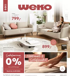 Weko Möbel Katalog in Chemnitz | Matratzenwahl & Schlafgesundheit | 2025-09-11T00:00:00.000Z - 2025-09-25T00:00:00.000Z