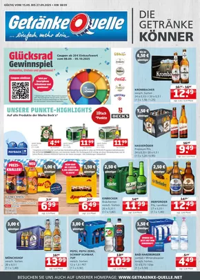 Getränke Quelle Katalog in Wernigerode | Exklusive Deals für unsere Kunden | 2025-09-14T00:00:00.000Z - 2025-09-27T00:00:00.000Z