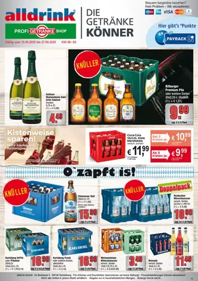 alldrink Katalog | Aktuelle Deals und Angebote | 2025-09-14T00:00:00.000Z - 2025-09-27T00:00:00.000Z