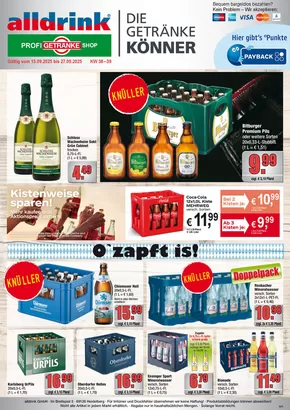 alldrink Katalog | Jetzt sparen mit unseren Deals | 2025-09-14T00:00:00.000Z - 2025-09-27T00:00:00.000Z