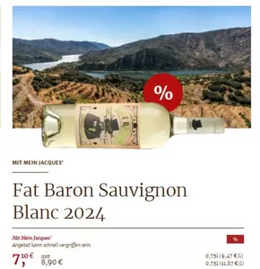 Jacqüs Weindepot Katalog in Mannheim | Fat Baron Sauvignon Blanc 2024 | 2025-09-16T00:00:00.000Z - 2025-10-21T00:00:00.000Z