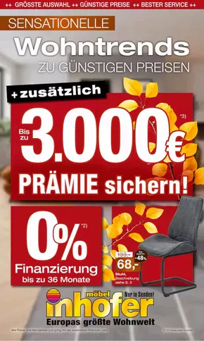 Möbel Inhofer Katalog in Senden (Bayern) | Wohntrends Zu Gunstigen Preisen | 2025-09-17T00:00:00.000Z - 2025-10-11T00:00:00.000Z