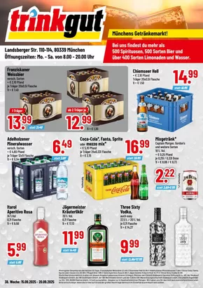 trinkgut Katalog | Tolles Angebot für alle Kunden | 2025-09-18T00:00:00.000Z - 2025-10-02T00:00:00.000Z