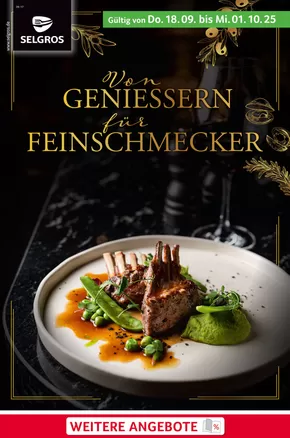 Selgros Katalog | Für Genießer | 2025-09-18T00:00:00.000Z - 2025-10-01T00:00:00.000Z