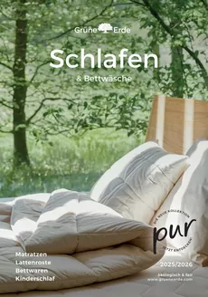 Grüne Erde Katalog in Stuttgart | Matratzen Lattenroste Bettwaren Kinderschlaf | 2025-09-18T00:00:00.000Z - 2025-12-31T00:00:00.000Z