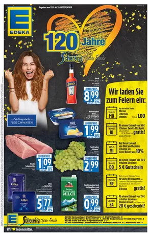 Edeka Scherer Katalog in Winsen (Luhe) | Rabatte und Aktionen | 2025-09-19T00:00:00.000Z - 2025-10-03T00:00:00.000Z