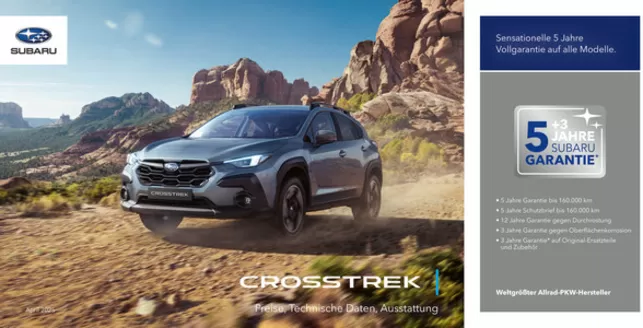 Subaru Katalog in Schöneck-Vogtl | PTA Crosstrek MY 2024.pdf | 2025-09-23T00:00:00.000Z - 2026-09-23T00:00:00.000Z