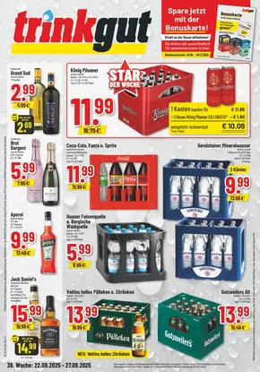 trinkgut Katalog in Marl | Rabatte und Aktionen | 2025-09-25T00:00:00.000Z - 2025-10-09T00:00:00.000Z