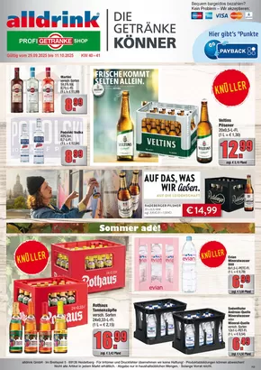alldrink Katalog in Kaiserslautern | alldrink flugblatt | 2025-09-28T00:00:00.000Z - 2025-10-11T00:00:00.000Z