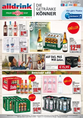 alldrink Katalog in Kaiserslautern | Top-Deals und Rabatte | 2025-09-28T00:00:00.000Z - 2025-10-11T00:00:00.000Z