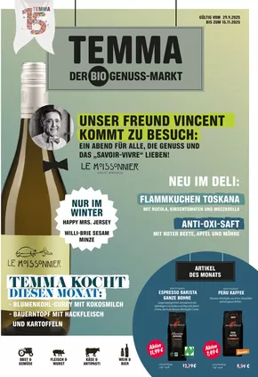Temma Katalog | Der Bio Genuss Markt! | 2025-10-01T00:00:00.000Z - 2025-11-15T00:00:00.000Z