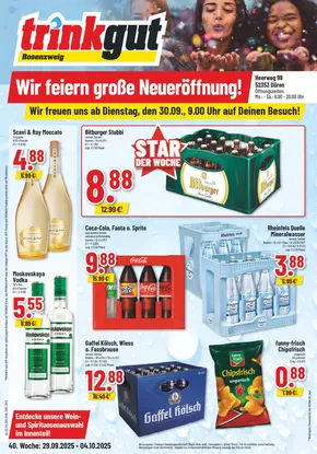 trinkgut Katalog in Kerpen | Attraktive Angebote entdecken | 2025-10-02T00:00:00.000Z - 2025-10-16T00:00:00.000Z