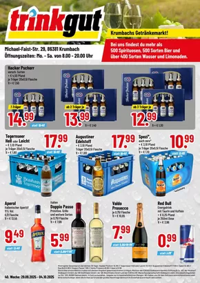 trinkgut Katalog | Tolle Rabatte auf ausgewählte Produkte | 2025-10-02T00:00:00.000Z - 2025-10-16T00:00:00.000Z