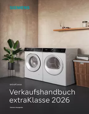 SIEMENS Katalog in Kempten (Allgäu) | Verkaufshandbuch ExtraKlasse 2026 | 2025-10-02T00:00:00.000Z - 2026-12-31T00:00:00.000Z