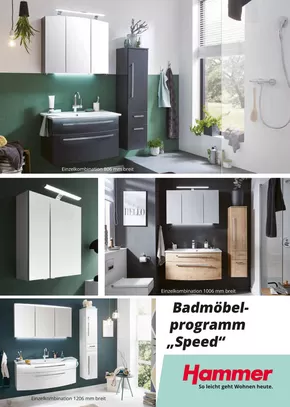 Hammer Katalog in Bochum | Badmöbelprogramm „Speed“ | 2025-10-02T00:00:00.000Z - 2025-11-30T00:00:00.000Z