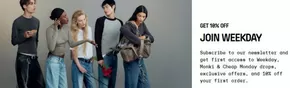 Monki Katalog in Haar | Get 10% Off Join Weekday | 2025-10-03T00:00:00.000Z - 2025-10-14T00:00:00.000Z