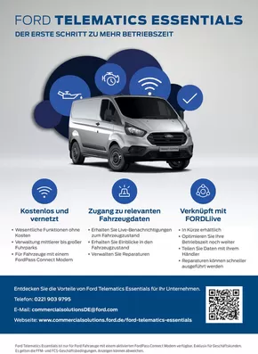 Ford Katalog in Tübingen | flyer telematics essentials de | 2025-10-06T00:00:00.000Z - 2025-10-20T00:00:00.000Z
