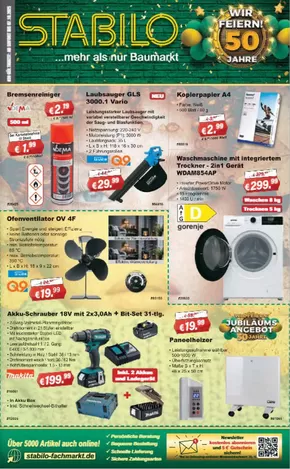 Stabilo Fachmarkt Katalog in Siegen | Wir Feiern! 50 Jahre | 2025-10-06T00:00:00.000Z - 2025-10-07T00:00:00.000Z