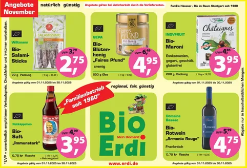 Erdi Biomarkt Katalog in Hamburg | Angebote November | 2025-11-01T00:00:00.000Z - 2025-11-30T00:00:00.000Z