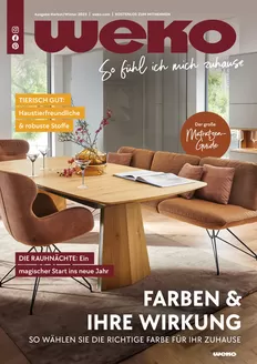 Weko Möbel Katalog | FARBEN & IHRE WIRKUNG | 2025-10-21T00:00:00.000Z - 2025-12-31T00:00:00.000Z