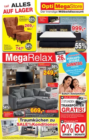 Opti Wohnwelt Katalog in Karlsruhe | Mega Relax Sale | 2025-10-23T00:00:00.000Z - 2025-11-15T00:00:00.000Z