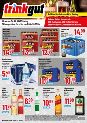 trinkgut Katalog in Mannheim | Sonderangebote für Sie | 2025-10-23T00:00:00.000Z - 2025-11-06T00:00:00.000Z