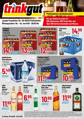 trinkgut Katalog in Mannheim | Unsere besten Deals für Sie | 2025-10-23T00:00:00.000Z - 2025-11-06T00:00:00.000Z