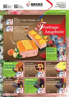 Recke Fleischwaren Katalog | Festtagsdelikatessen | 2025-10-29T00:00:00.000Z - 2025-12-31T00:00:00.000Z