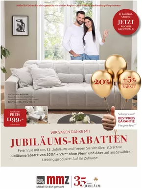 MMZ Möbel Katalog in Gelnhausen (Barbarossast (Krst) | JUBILÄUMS-RABATTEN | 2025-11-04T00:00:00.000Z - 2025-12-31T00:00:00.000Z