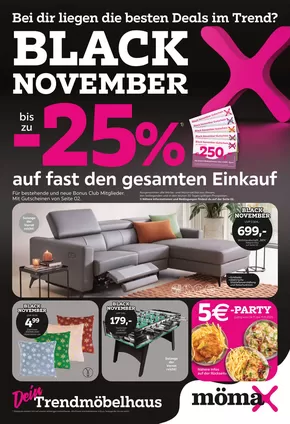 Mömax Katalog in Gelnhausen (Barbarossast (Krst) | bis zu -25% auf fast den gesamten Einkauf | 2025-11-03T00:00:00.000Z - 2025-11-11T00:00:00.000Z