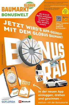 Globus Baumarkt Katalog in Moers | Aktuelle Schnäppchen und Angebote | 2025-11-09T00:00:00.000Z - 2025-11-15T00:00:00.000Z