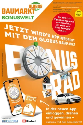 Globus Baumarkt Katalog in Moers | Top-Deals und Rabatte | 2025-11-09T00:00:00.000Z - 2025-11-15T00:00:00.000Z