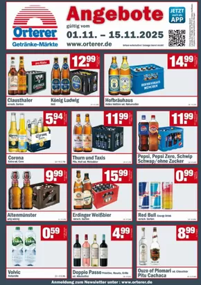 Orterer Getränkemarkt Katalog | Angebote~ | 2025-11-10T00:00:00.000Z - 2025-11-15T00:00:00.000Z