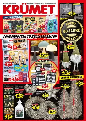 Krümet Sonderposten Katalog | SONDERPOSTEN ZU KNALLERPREISEN | 2025-11-10T00:00:00.000Z - 2025-11-15T00:00:00.000Z