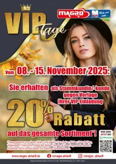 Kaufhaus Magro Katalog in Neumünster | 20% Rabatt Auf Das Gesamte Sortiment*! | 2025-11-10T00:00:00.000Z - 2025-11-15T00:00:00.000Z