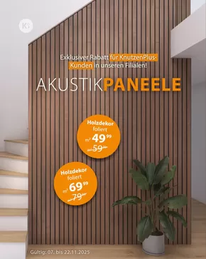 Knutzen Wohnen Katalog in Neuss | Akustik Paneele | 2025-11-10T00:00:00.000Z - 2025-11-22T00:00:00.000Z
