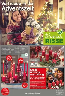 Blumen Risse Katalog in Frankfurt (Oder) | Vorfreude In Der Advenrszeit | 2025-11-13T00:00:00.000Z - 2025-12-31T00:00:00.000Z