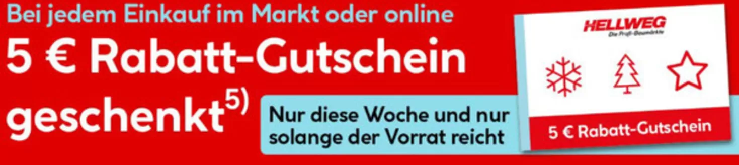 Hellweg Katalog in Essen | 5€ Rabatt Gutschein Geschenkt | 2025-11-14T00:00:00.000Z - 2025-11-28T00:00:00.000Z