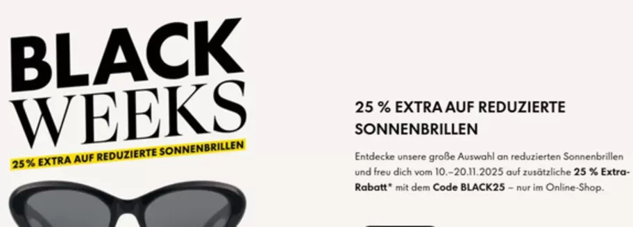 Fielmann Katalog | 25% Extra Auf Reduzierte Sonnenbrillen | 2025-11-14T00:00:00.000Z - 2025-11-20T00:00:00.000Z